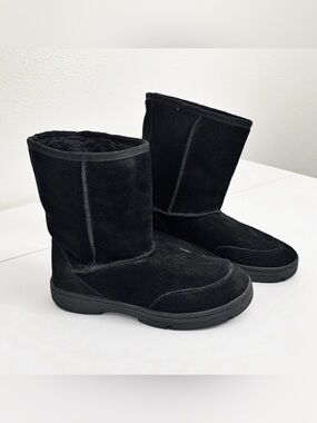 Route 66 Women's Black Leather Winter Boots ~ 10